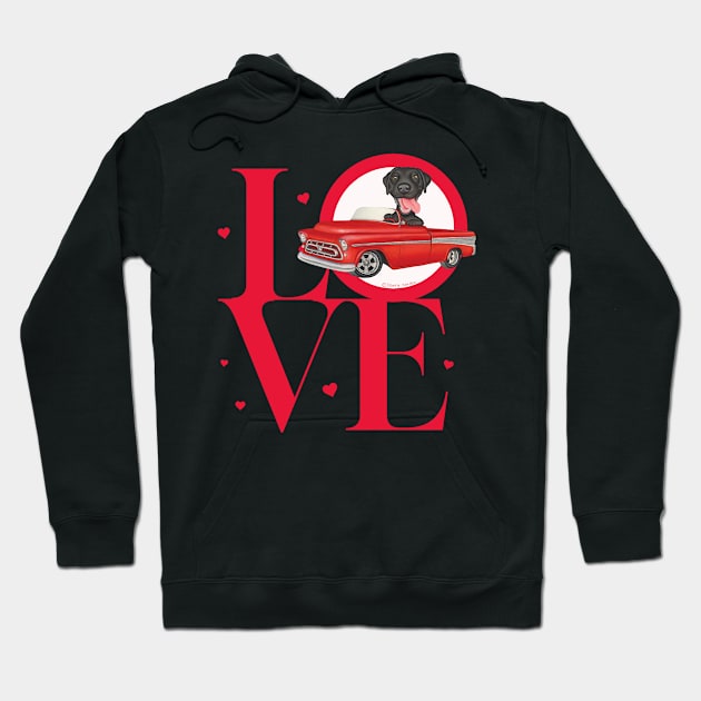 Labrador retriever Love Hoodie by Danny Gordon Art